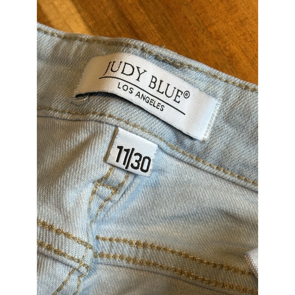 Judy Blue Jeans Size 11/30 Women Blue Skinny Fit Capri Light Wash Denim JB88240 - Picture 5 of 7